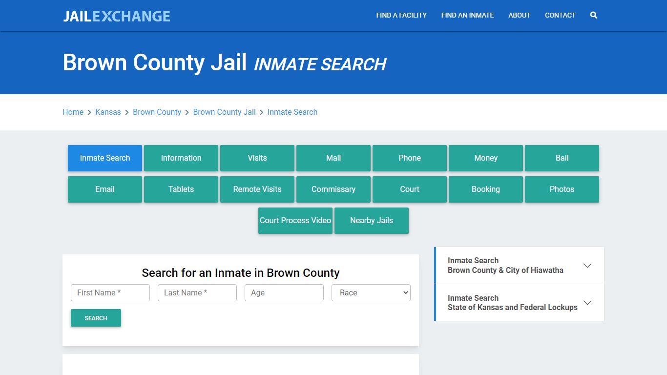 Brown County Jail, KS Inmate Search: Roster & Mugshots